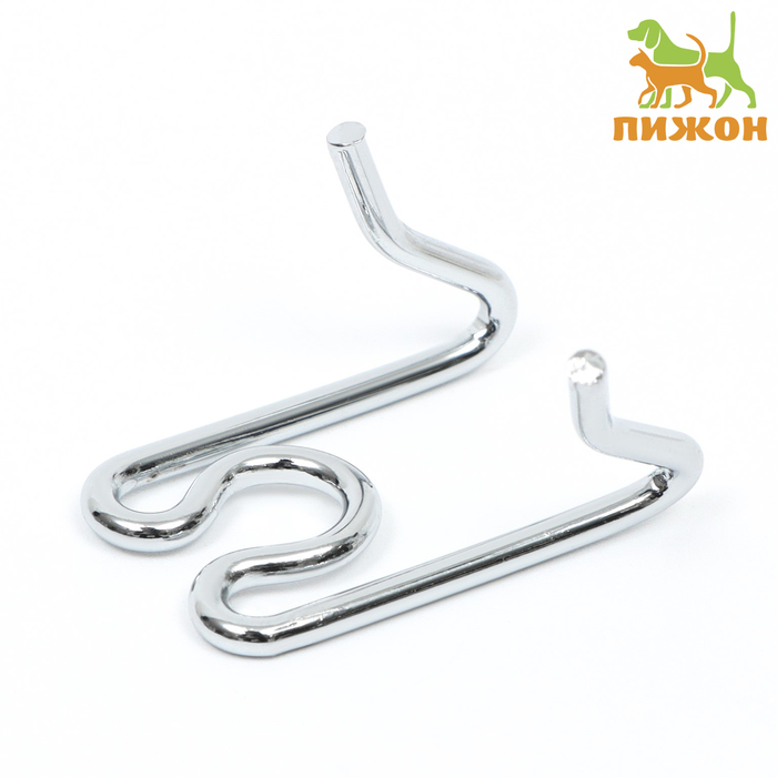 Звено для строгого ошейника - полуудавки, хромированная сталь, толщина 2.5 мм - Фото 1