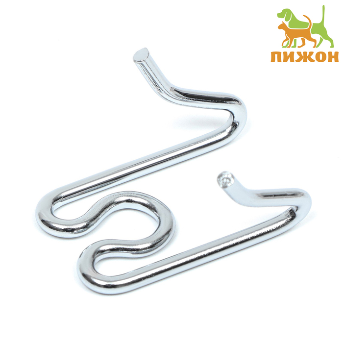 Звено для строгого ошейника - полуудавки, хромированная сталь, толщина 3.5 мм - Фото 1
