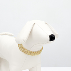 Ошейник - полуудавка, 40 см, трехрядный, толщина проволоки 2 мм, металл, золотистый - Фото 6