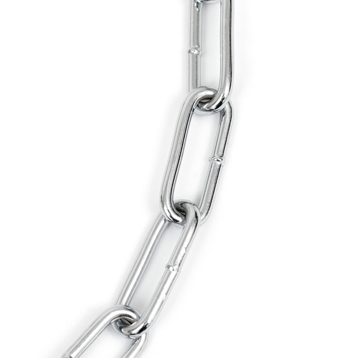 Ошейник - удавка металлический, сварная цепь, 60 см, толщина проволоки 3,5 мм