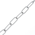 Ошейник - удавка металлический, сварная цепь, длинное звено, 50 см, толщина проволоки 3 мм - фото 8984151
