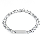 Ошейник - удавка с табличкой под гравировку, плетёный, 60 см, толщина проволоки 3 мм - Фото 2