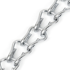 Ошейник - удавка с табличкой под гравировку, плетёный, 60 см, толщина проволоки 3 мм - Фото 3