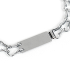 Ошейник - удавка с табличкой под гравировку, плетёный, 60 см, толщина проволоки 3 мм - Фото 4