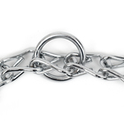 Ошейник - удавка с табличкой под гравировку, плетёный, 60 см, толщина проволоки 3 мм - Фото 5