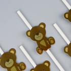 Трубочки для коктейля «Медвежата», набор 6 шт. - Фото 3