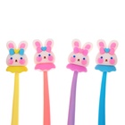 Ручка - прикол гелевая Calligrata «Зайка», МИКС 10202495