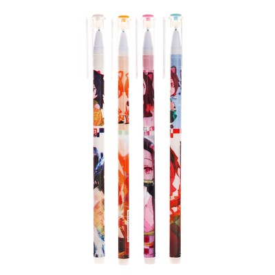 Ручка гелевая со стираемыми чернилами Calligrata, 0.5 мм, стержень синий, «Аниме», МИКС