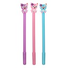 Ручка-прикол Calligrata «Котик», синий стержень, гелевая, МИКС - Фото 1