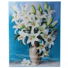 Алмазная вышивка полное заполнение «Лилии», на раме, 40×50 см - Фото 2