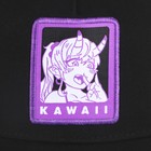 Кепка женская Kawaii, чёрная, р-р 56 - фото 24575624