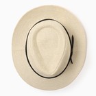 Шляпа мужская MINAKU, цвет бежевый, р-р 58 - фото 35585444