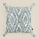 Наволочка декоративная с кисточками SL Home, 45×45 см, хлопок 100%, зелёная - Фото 8