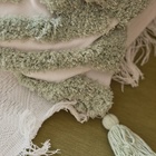 Наволочка декоративная с кисточками SL Home, 45×45 см, хлопок 100%, зелёная - Фото 4