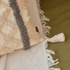 Наволочка декоративная с кисточками SL Home, 45×45 см, серая, бежевая - Фото 5