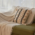 Наволочка декоративная с кисточками SL Home, 45×45 см, серая, бежевая - Фото 10