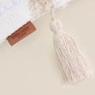 Наволочка декоративная с кисточками SL Home, 45×45 см, хлопок 100%, молочная - Фото 2