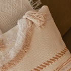 Наволочка декоративная с кисточками SL Home, 45×45 см, хлопок 100%, молочная - Фото 8