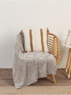 Наволочка декоративная с кисточками SL Home, 45×45 см, хлопок 100%, бежевая - Фото 10