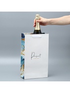 Пакет подарочный под две бутылки, упаковка, «Present for you», 35 х 20 х 9 см - Фото 12