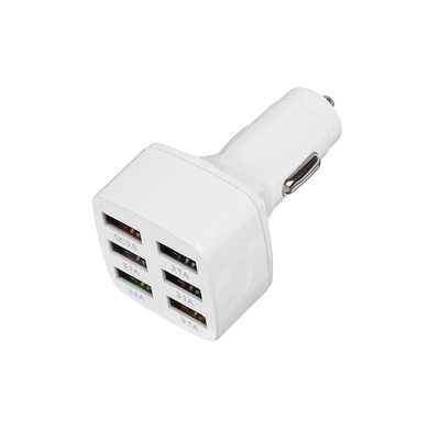 Зарядное устройство в авто, 6 USB 3,1 А, чёрный, с подсветкой