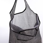 Сумка хозяйственная без застёжки, складная, 38×0.5×58 см, чёрная - Фото 4