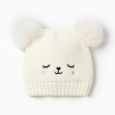 Шапка для малышей «Крошка Я», размер 48-50, белый