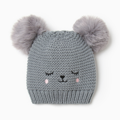 Шапка для малышей «Крошка Я», размер 48-50, серая