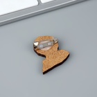 Значок деревянный «Волшебник», 3 х 3,2 см - Фото 5