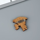 Значок деревянный «Запах свободы», 3,4 х 3,3 см - Фото 5