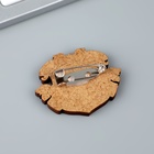 Значок деревянный «Герб», 3,5 х 2,9 см - Фото 4