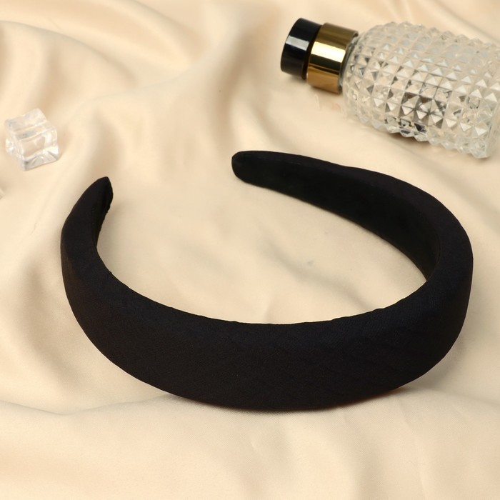 Ободок для волос «Медовый», 3 см, чёрный - Фото 1