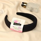 Ободок для волос «Медовый», 3 см, чёрный - Фото 2