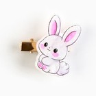 Заколка для волос вертящаяся «Зайка», 2.5×3 см - Фото 3