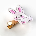 Заколка для волос вертящаяся «Зайка», 2.5×3 см - Фото 4
