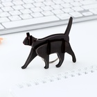 Брелок конструктор деревянный «Черный кот», 6.8 х 5.9 см - Фото 3