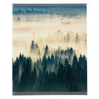Тетрадь 48 листов в клетку "В тумане", обложка хром-эрзац, блок №2 (серые листы), МИКС 5 видов (комплект 5 шт) - фото 23676868