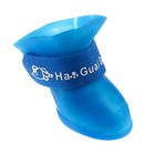 Сапоги резиновые для животнгых «Вездеход», набор 4 шт., р-р М (подошва 5×4 см), синие - Фото 3