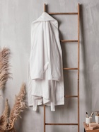 Халат махровый женский SL HOME: Basic «Блан де Блан», размер 42 (S), хлопок 100%, белый - Фото 4