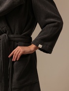 Халат махровый женский SL HOME: Basic «Гри Сандре», размер 46 (L), хлопок 100%, тёмно-серый - Фото 2