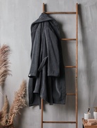 Халат махровый женский SL HOME: Basic «Гри Сандре», размер 46 (L), хлопок 100%, тёмно-серый - Фото 6