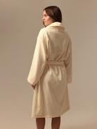 Халат махровый женский SL HOME: Basic «Айвори», размер 46 (L), хлопок 100%, молочный - Фото 4