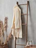 Халат махровый женский SL HOME: Basic «Айвори», размер 46 (L), хлопок 100%, молочный - Фото 5