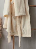 Халат махровый женский SL HOME: Basic «Айвори», размер 46 (L), хлопок 100%, молочный - Фото 7