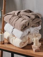 Халат махровый женский SL HOME: Basic «Айвори», размер 46 (L), хлопок 100%, молочный - Фото 9