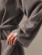 Халат махровый с капюшоном женский SL HOME: Basic «Софт Мист», размер L, хлопок 100%, серый - Фото 5