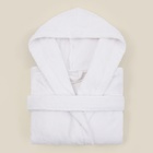 Халат махровый с капюшоном женский SL HOME: Basic «Блан де Блан», размер XL, хлопок 100%, белый - Фото 12