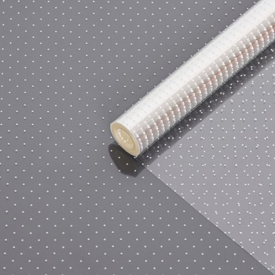 Пленка цветная с белым рисунком точки 100 см × 9 м 350 г