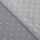 Пленка цветная с белым рисунком цветочки 100см х 9м 350г - фото 24370360