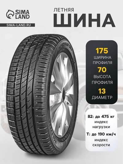 Шина летняя Ikon Tyres Nordman SX3 175/70 R=13 82T